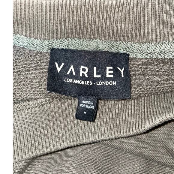 Varley Weymouth Olive Green Open Tie Back Sweatshirt Size: M - Picture 7 of 7